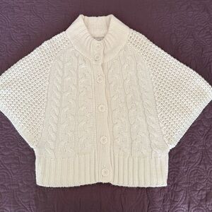 Poof Excellence Ivory Cable Knit Cardigan